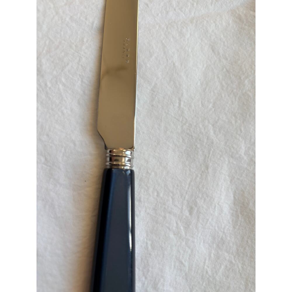 NEW Sabre Paris Icône Natura Matte Black Dinner Knife Stainless Steel France - Picture 2 of 3